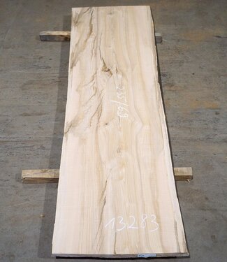 Ash fiddleback table top, approx. 2350 x 690 x 55 mm, 13283