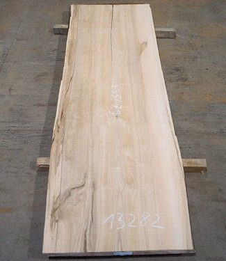 Ash fiddleback table top, approx. 2350 x 790 x 55 mm, 13282