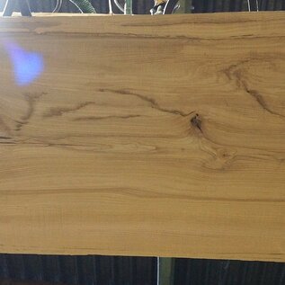 Ash fiddleback table top, approx. 2350 x 690 x 55 mm, 13283