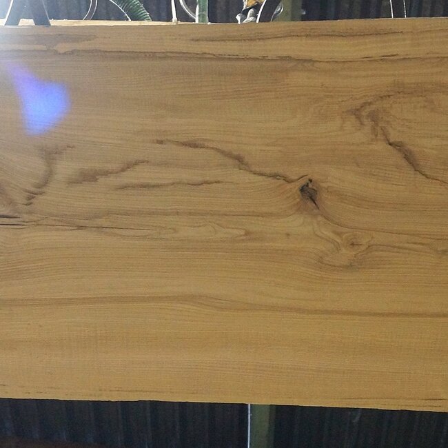 Ash fiddleback table top, approx. 2350 x 690 x 55 mm, 13283