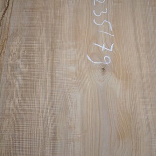 Ash fiddleback table top, approx. 2350 x 790 x 55 mm, 13282