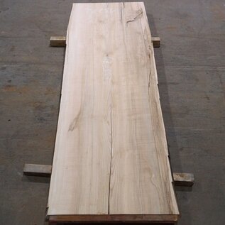 Ash fiddleback table top, approx. 2350 x 790 x 55 mm, 13282