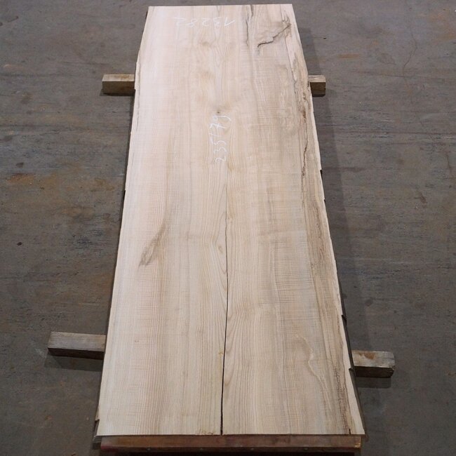 Ash fiddleback table top, approx. 2350 x 790 x 55 mm, 13282
