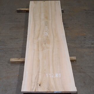 Ash fiddleback table top, approx. 2350 x 700 x 55 mm, 13281