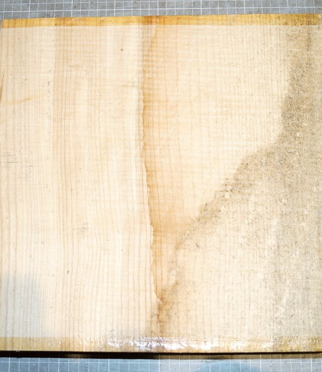 Ash fiddleback, approx. 330 x 330 x 61 mm, 4,4 kg