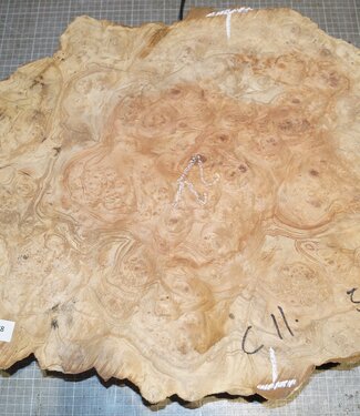 Amboina burl, approx. 640 x 470 x 45mm, 6,1kg