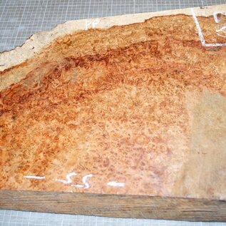 Amboina burl, approx. 550 x 200-350 x 60-85mm, 9,2kg