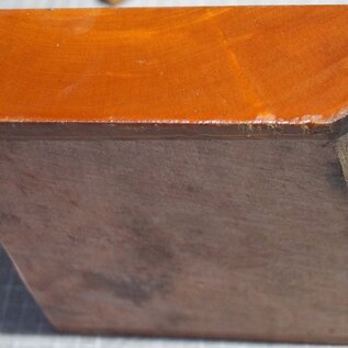 Pearwood, steamed, approx. 170 x 170 x 30-50mm, 0,88kg