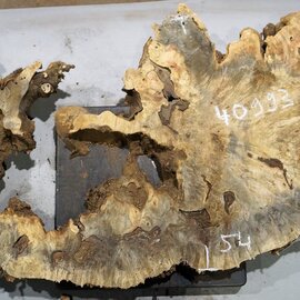 Buckeye burl slab, approx. 1180 x 540 x 55 mm, 9,75 kg, 40993