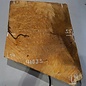 Amboyna burl slab, approx. 710 x 550/540 x 50 mm, 41033