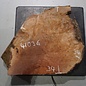 Flexuosa burl slab, approx. 340 x 340 x 65 mm, 41036