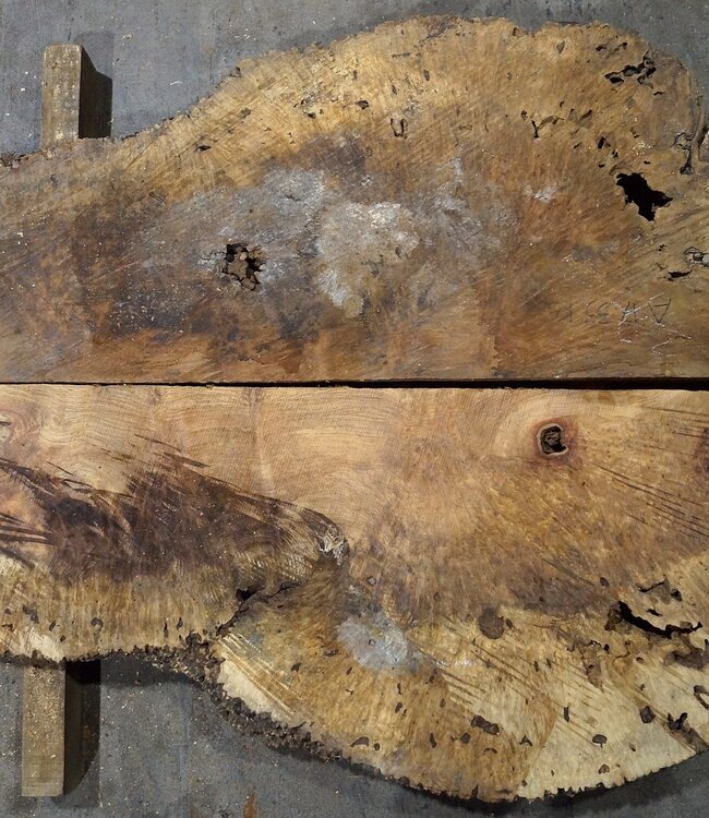 Amboina Maserplatten Paar, ca. 2 x 1270 x 480 x 50 mm, 41044