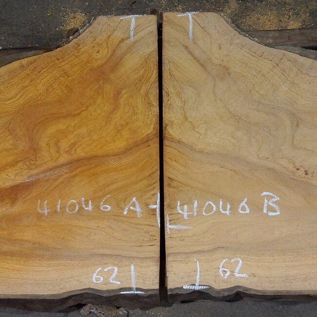Hymenolobium flavum Maser Paar, ca. 2 x 670 x 620 x 45 mm, 41046