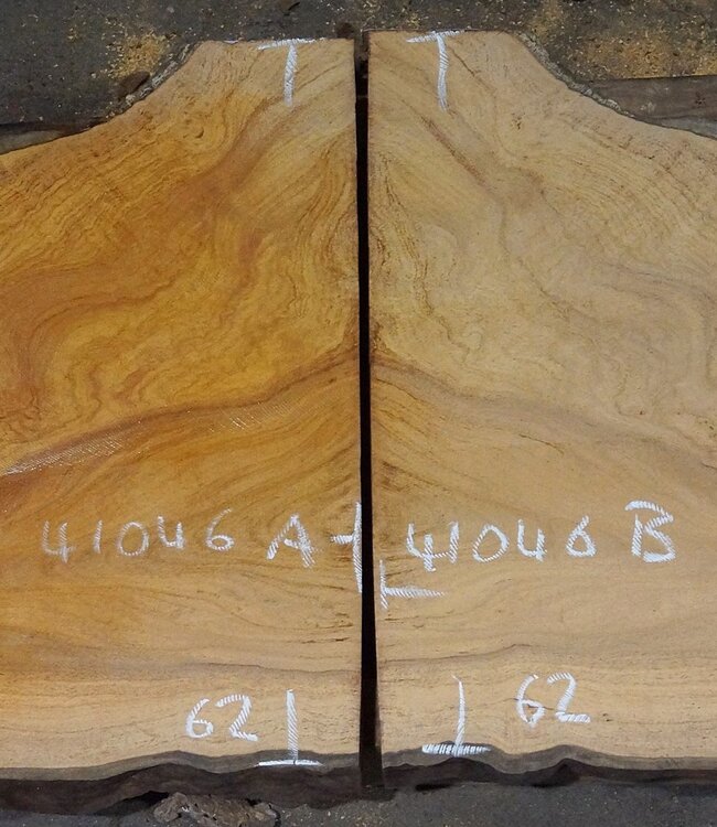 Hymenolobium flavum Maser Paar, ca. 2 x 670 x 620 x 45 mm, 41046