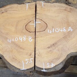 Hymenolobium flavum burl pair, approx. 2 x 500 x 550 x 45 mm, 41048