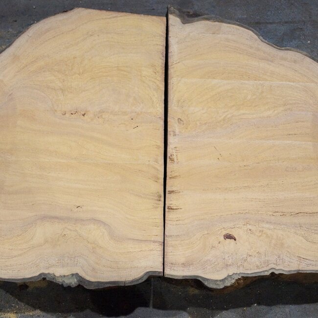 Hymenolobium flavum Maser Paar, ca. 650/670 x 500/500 x 45 mm, 41050