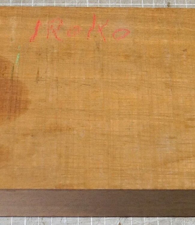 Iroko, Kambala, approx. 505 x 155 x 56mm, 3,02kg