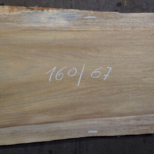 Iroko table top, approx. 1600 x 830/670/650 x 45 mm, 13363