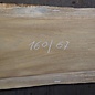 Iroko table top, approx. 1600 x 830/670/650 x 45 mm, 13363