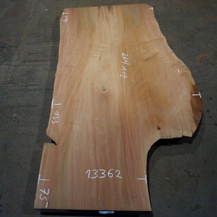 Platane table top, approx. 2600 x 1180/1330/750 x 64 mm, 13362