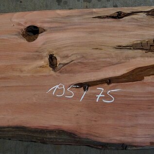 Redwood Tischplatte, ca. 1950 x 820/750/680 x 70 mm, 13360