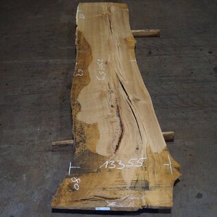 Bog Oak table top, approx. 2800 x 800/680/590 x 40-50 mm, 13355