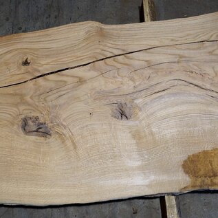 Bog Oak table top, approx. 2800 x 760/630/510 x 50 mm, 13354