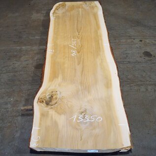 Lebanon Cedar table top, approx. 2950 x 930/920/840 x 75 mm, 13350