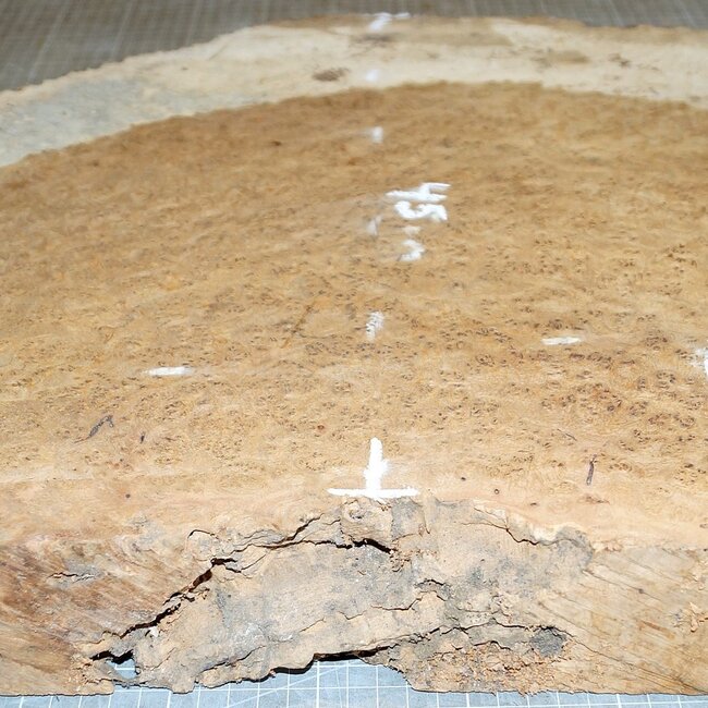 Amboina Maser, ca. 820 x 450 x 54-60mm, 12,7kg