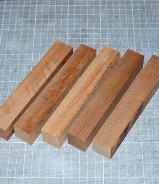 Sapeli Mahagoni, ca. 25 x 25 x 160 mm, 5er Set