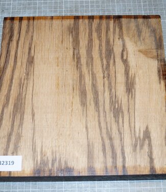Zebrawood, approx.  260 x 260 x 52mm, 2,8kg