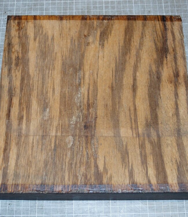 Zebrawood, approx.  260 x 260 x 52mm, 2,8kg