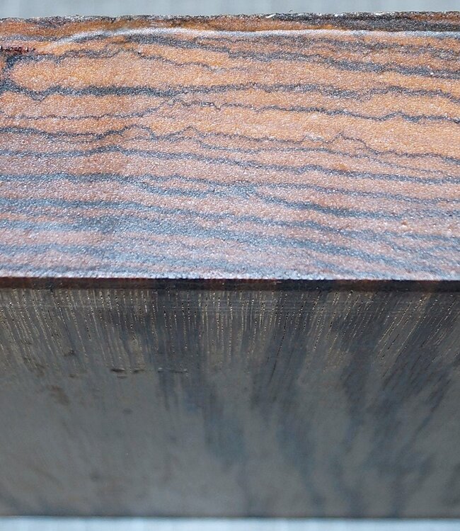 Zebrawood, approx.  260 x 260 x 52mm, 2,8kg