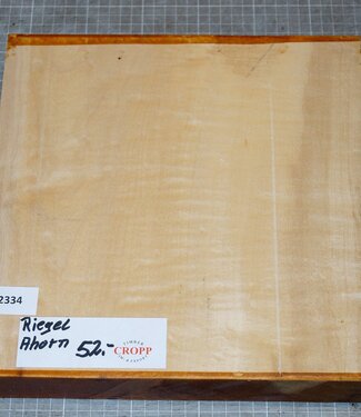 Maple fiddleback, approx. 285 x 285 x 50mm, 3,0kg