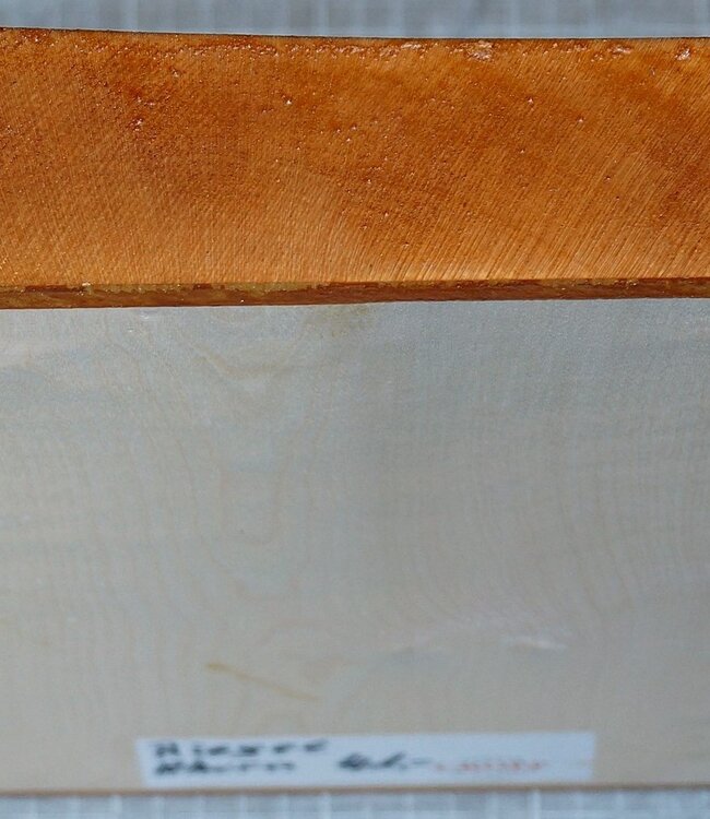 Maple fiddleback, approx. 300 x 300 x 45mm, 2,4kg