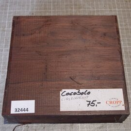 Cocobolo Rosewood, approx. 205 x 200 x 55mm, 1,72kg