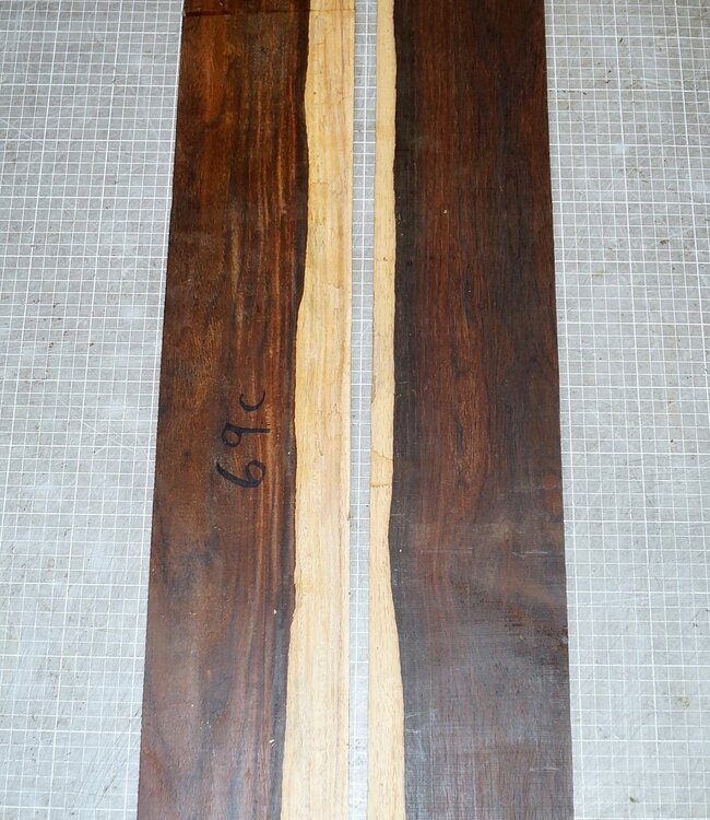 Cocobolo rosewood, guitar sides, approx. 860 x 130 x 3 mm