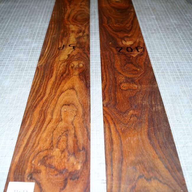 Cocobolo Palisander, Gitarren Zargen, ca. 800 x 115 x 3 mm