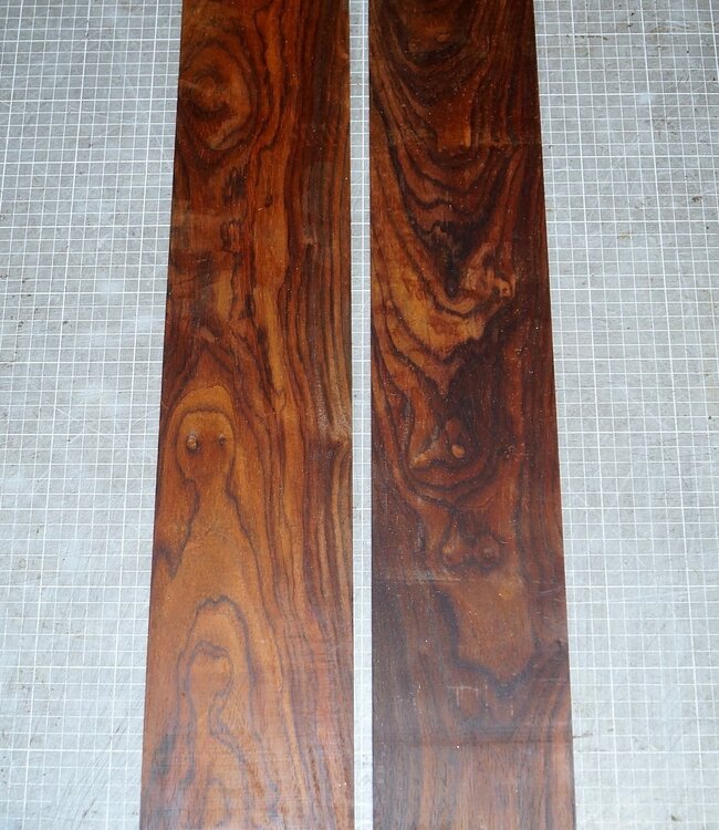 Cocobolo Palisander, Gitarren Zargen, ca. 800 x 115 x 3 mm