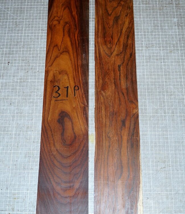 Cocobolo Palisander, Gitarren Zargen, ca. 800 x 115 x 3 mm