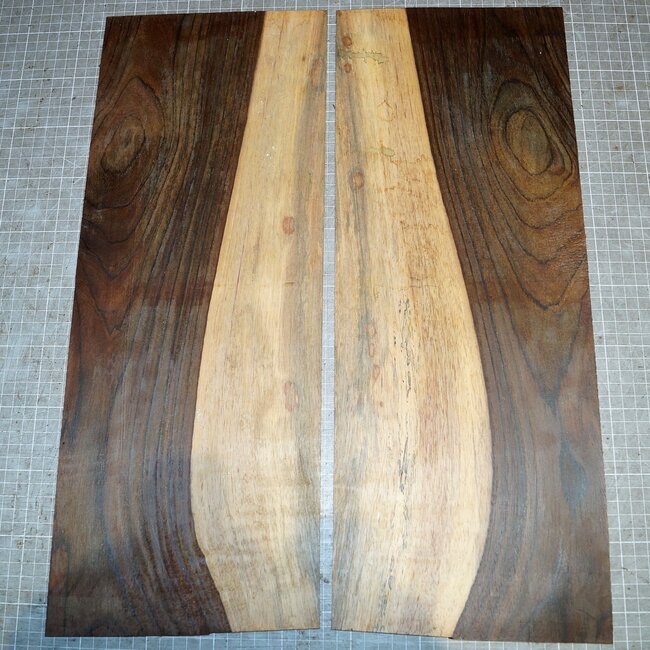 Cocobolo Palisander, Gitarren Böden, ca. 530 x 200 x 3 mm