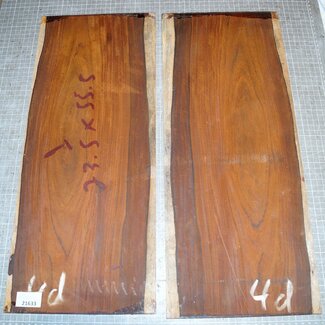 Cocobolo Palisander, Gitarren Böden, ca. 555 x 230 x 5 mm