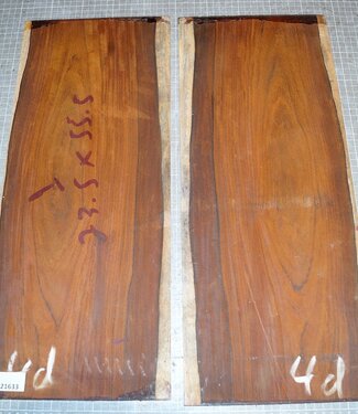 Cocobolo rosewood, guitar bottoms, approx. 555 x 230 x 5 mm