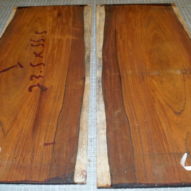 Cocobolo rosewood, guitar bottoms, approx. 555 x 230 x 5 mm