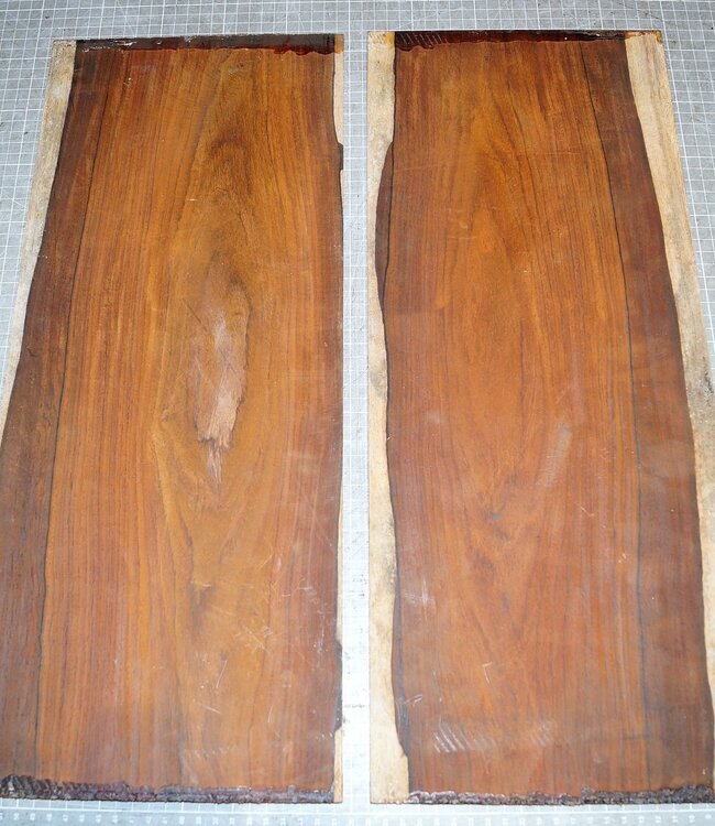 Cocobolo Palisander, Gitarren Böden, ca. 555 x 230 x 5 mm