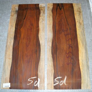Cocobolo rosewood, guitar bottoms, approx. 550 x 230 x 5 mm