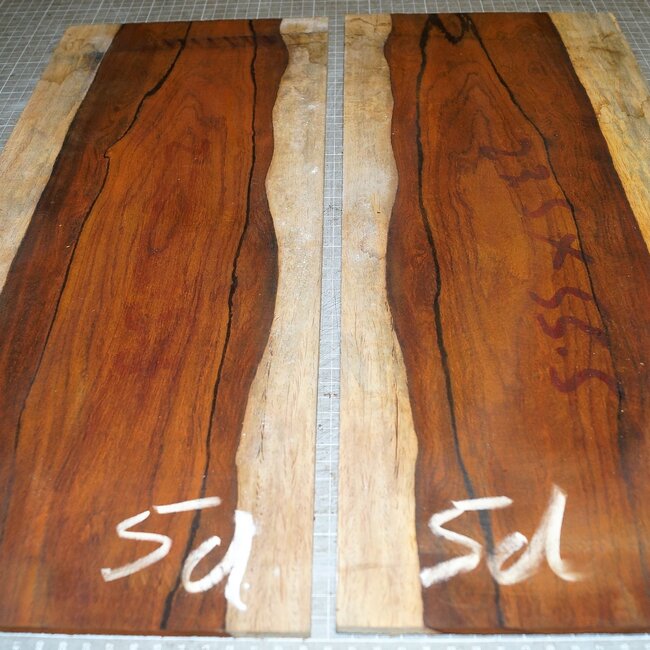 Cocobolo Palisander, Gitarren Böden, ca. 550 x 230 x 5 mm