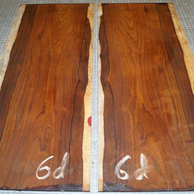 Cocobolo Palisander, Gitarren Böden, ca. 550 x 230 x 5 mm