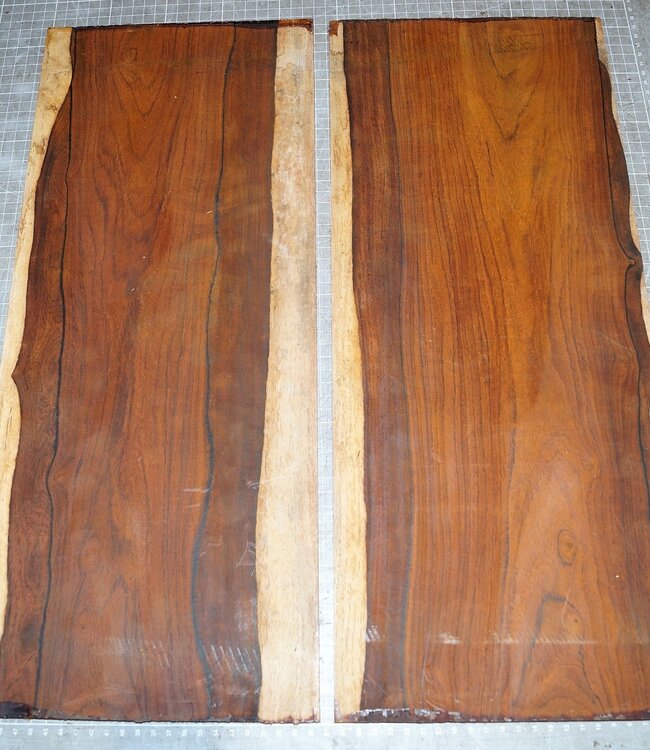 Cocobolo Palisander, Gitarren Böden, ca. 550 x 230 x 5 mm