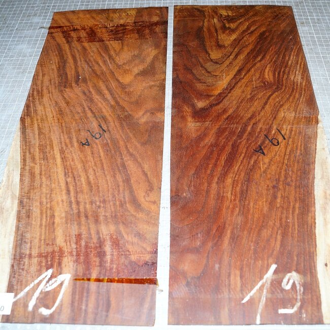 Cocobolo rosewood, guitar bottoms, approx. 525 x 190 x 3 mm